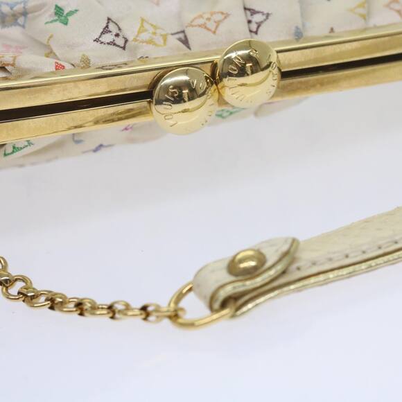 LOUIS VUITTON Monogram Multicolor Omoniere Hand Bag White - Picture 8 of 16